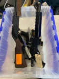 BOX W/ KNIVES AND BB GUNS