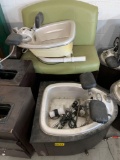 PEDICURE SINKS AND BENCH