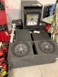 PALLET W/ SPEAKERS