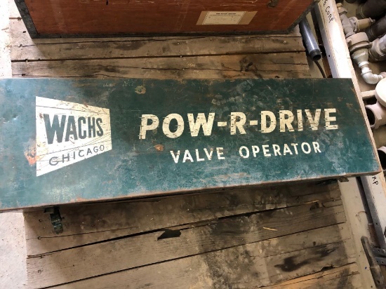 WACHS, POW-R-DRIVE VALVE EXERCISING MACHINE.