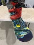 SNOWBOARD AND BOOTS