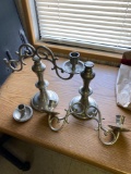 2- CANDELABRAS BROKEN