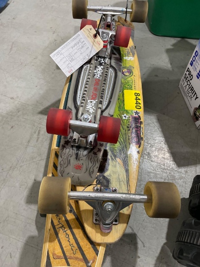 2 LONGBOARDS AND SKATEBOARD