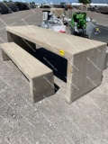 CEMENT PICNIC TABLE