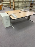Tables and Metal File Cabinet