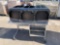 DESK AND METAL CABINETS