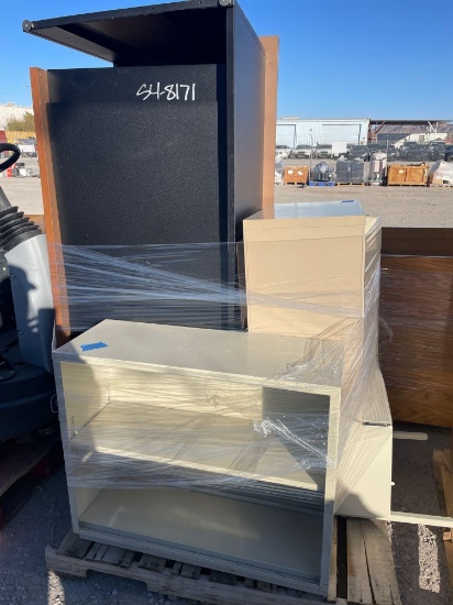 FILE CABINETS AND DESK