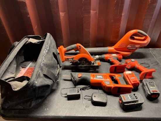 TAXABLE BLACK AND DECKER CORDLESS TOOL KIT