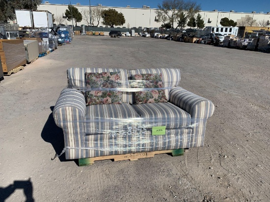 LOVE SEAT AND PILLOWS