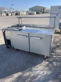 HOBART COOLER AND PREP TABLE