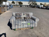LOVE SEAT AND PILLOWS