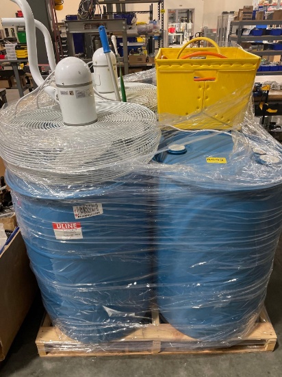 Plastic Drums, Fans, Hose Reel