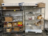 (2) Wire Rack Shelves and Contents