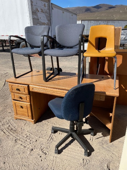 DESK AND CHAIRS