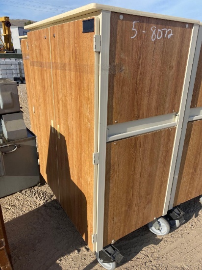 WOOD ROLLING CABINET