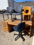 DESK AND CHAIRS