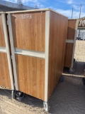 WOOD ROLLING CABINET