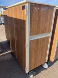 WOOD ROLLING CABINET