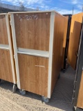 WOOD ROLLING CABINET