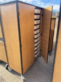 WOOD ROLLING CABINET
