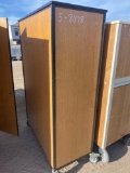 WOOD ROLLING CABINET