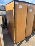 WOOD ROLLING CABINET