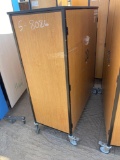 WOOD ROLLING CABINET