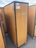 WOOD ROLLING CABINET