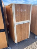 WOOD ROLLING CABINET
