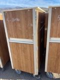 WOOD ROLLING CABINET