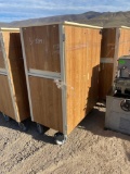 WOOD ROLLING CABINET
