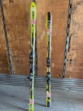 FISCHER AND ROSSIGNOL SKIS