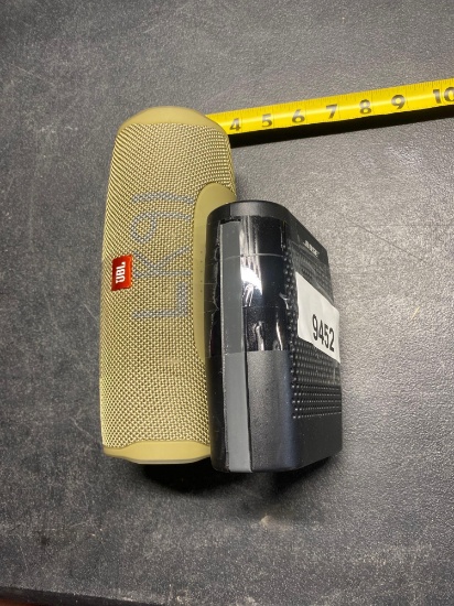 1 BOSE PORTABLE SPEAKER, 1 JBL PORTABLE SPEAKER