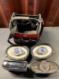 TAXABLE HUSKY TOOL BAG W/ CD PLAYER AND SPEAKERS