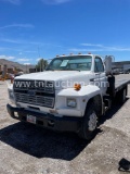 1991 FORD F600 FLATBED