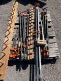PALLET W/ WOOD CLAMPS