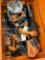 TOOLBOX W/ RIDGID POWER TOOLS AND OTHERS