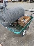 WHEELBARROW AND CHICKEN WIRE