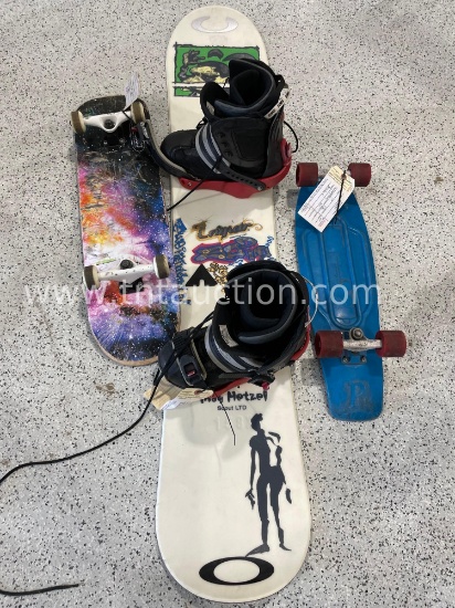 Snowboard and Skateboards