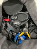 Bag w/ Headphones and Electronics