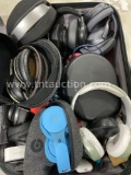 Bag w/ Headphones and Electronics