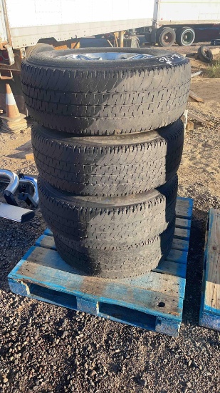 5- CT275/70R18 Tires w/ Worx Rims Taxable