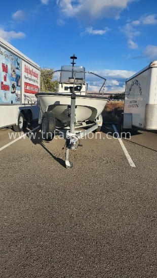 1992 Boston Whaler 17 Boat & Trailer