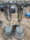 2 Power Elite floor buffers