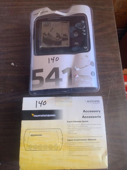 Humminbird 541 Fish Finder and Ethernet Switch
