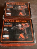 2- Black & Decker 20V Drill and Drivers