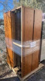 2- Wood Storage Cabinets