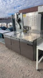 Continental 3 Door Under Counter Cooler
