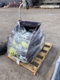 Burley Bike Trailer and Helmets