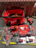 Taxable Milwaukee M12 Tool Kit W/ Extra Charger and Batteries